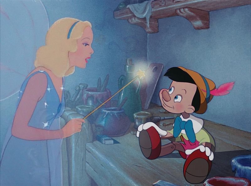 Pinocchio and Blue Fairy Pinocchio and Blue Fairy